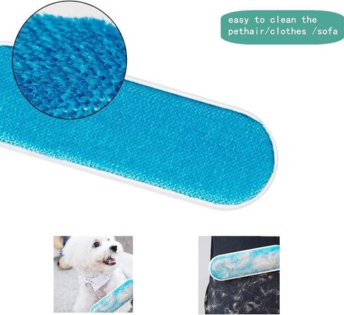Pet Hair Remover Roller - Dog & Cat Fur Remover with Self-Cleaning Base - Efficient Animal Hair Removal Tool - Perfect for Car Seat,Furniture, Carpet, Couch, Clothes, Portable Lint Remover in Saudi Arabia