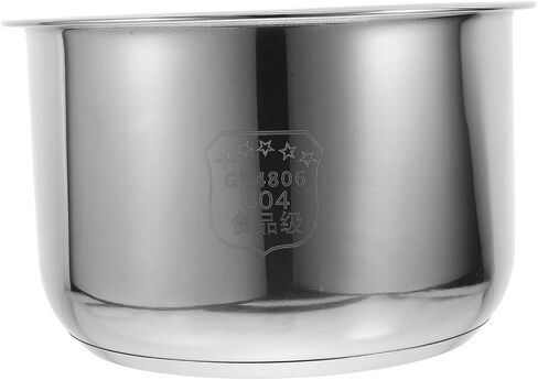 UPKOCH Inner Cooking Pot 3L Stainless Steel Pot for Rice Cooker and Rice Cooker Liner Rice Cooking Container Rice Maker Accessories for Rice Maker Cooker in Saudi Arabia