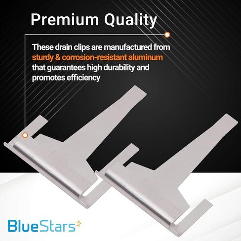 مبخر تصريف مبخر مقطع ثلاجة من BlueStars DA61-06796A - حل مشكلة بناء الجليد - مناسب تمامًا لثلاجات سامسونج - يستبدل DA61-06796A AP5579885 PS4145120 2683162 - عبوة من 4 in Kuwait