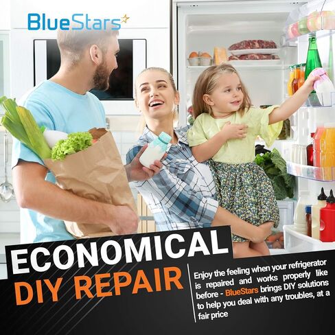 مبخر تصريف مبخر مقطع ثلاجة من BlueStars DA61-06796A - حل مشكلة بناء الجليد - مناسب تمامًا لثلاجات سامسونج - يستبدل DA61-06796A AP5579885 PS4145120 2683162 - عبوة من 4 in Kuwait