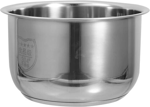 UPKOCH Inner Cooking Pot 3L Stainless Steel Pot for Rice Cooker and Rice Cooker Liner Rice Cooking Container Rice Maker Accessories for Rice Maker Cooker in Kuwait