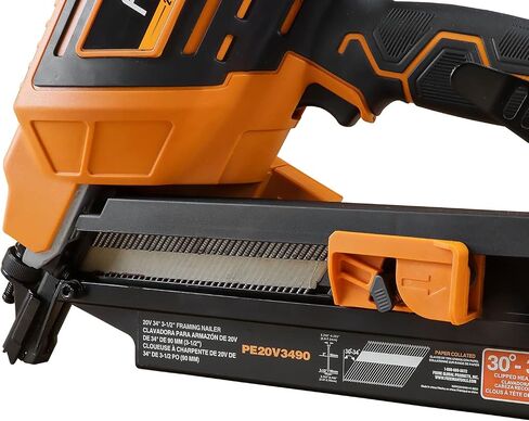 Freeman PE20VT3490 20 فولت لاسلكي وبدون فرش 34 درجة 3-1/2 بوصة أداة تثبيت المسامير (الأداة فقط) - 750 طلقة لكل شحنة in Kuwait