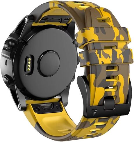 سوار من السيليكون متوافق مع Garmin fenix 7/7x/fenix 6 gps/6x gps/fenix 5/5x puls Smartwatch Band Camo/Couflage Sport استبدال حزام المعصم in Saudi Arabia