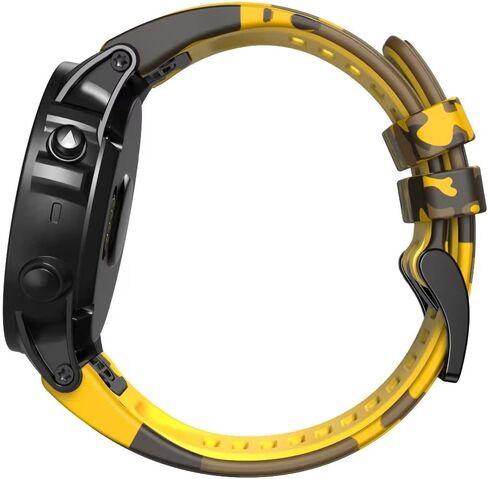 سوار من السيليكون متوافق مع Garmin fenix 7/7x/fenix 6 gps/6x gps/fenix 5/5x puls Smartwatch Band Camo/Couflage Sport استبدال حزام المعصم in Saudi Arabia