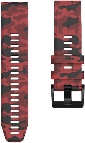 سوار من السيليكون متوافق مع Garmin fenix 7/7x/fenix 6 gps/6x gps/fenix 5/5x puls Smartwatch Band Camo/Couflage Sport استبدال حزام المعصم in Saudi Arabia