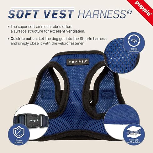 PUPPIA International Puppia Harness Soft B Vest وردي، صغير in Saudi Arabia