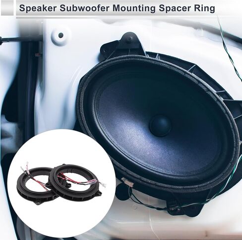 Speaker Spacer Ring Midrange Speaker Spacer Adaptor for BMW Waterproof Speaker Subwoofer Mounting Spacer Bracket Ring ABS 2 Set in Kuwait