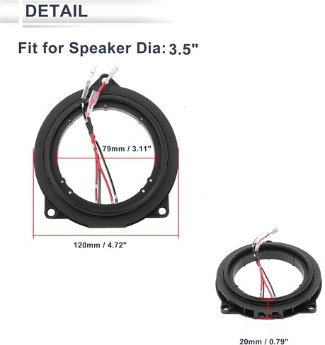 Speaker Spacer Ring Midrange Speaker Spacer Adaptor for BMW Waterproof Speaker Subwoofer Mounting Spacer Bracket Ring ABS 2 Set in Kuwait