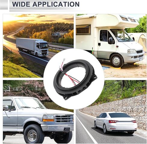 Speaker Spacer Ring Midrange Speaker Spacer Adaptor for BMW Waterproof Speaker Subwoofer Mounting Spacer Bracket Ring ABS 2 Set in Kuwait