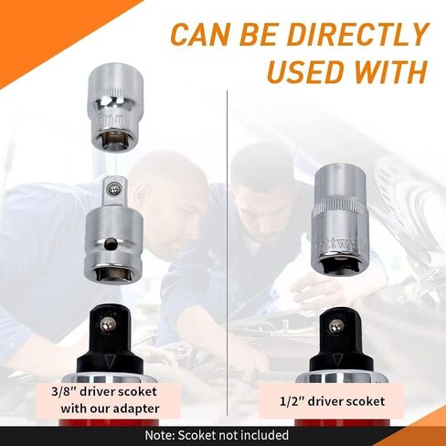 Pikwo Hand Manual Reversible 1/2-inch 3/8-inch Impact Driver Set Extractor-13PCS Impact Screwdriver S2 Steel Disengage Rusted Fasteners or Frozen Bolts in Kuwait