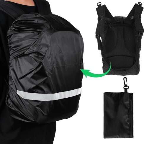 Backpack Cover with Reflective Strip, Waterproof Backpack Rain Cover Ultralight Outdoor Rain Cover for Backpack for Hiking Camping Cycling Traveling in Saudi Arabia