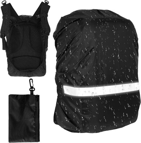 Backpack Cover with Reflective Strip, Waterproof Backpack Rain Cover Ultralight Outdoor Rain Cover for Backpack for Hiking Camping Cycling Traveling in Saudi Arabia