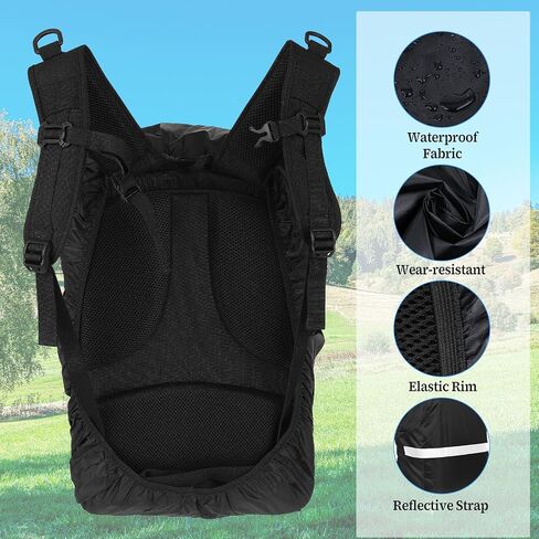 Backpack Cover with Reflective Strip, Waterproof Backpack Rain Cover Ultralight Outdoor Rain Cover for Backpack for Hiking Camping Cycling Traveling in Saudi Arabia
