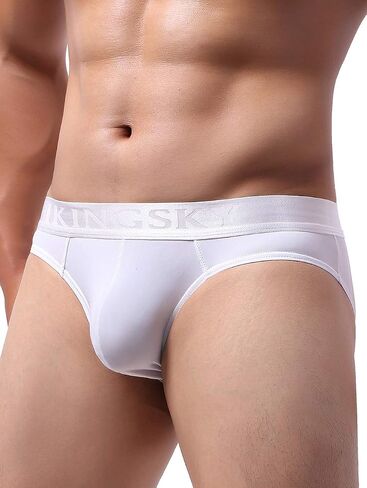 iKingsky Men's Sporty Pocuh Briefs Underwear Low Rise Bulge Under Panties in Kuwait