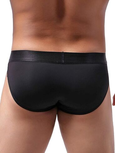 iKingsky Men's Sporty Pocuh Briefs Underwear Low Rise Bulge Under Panties in Kuwait