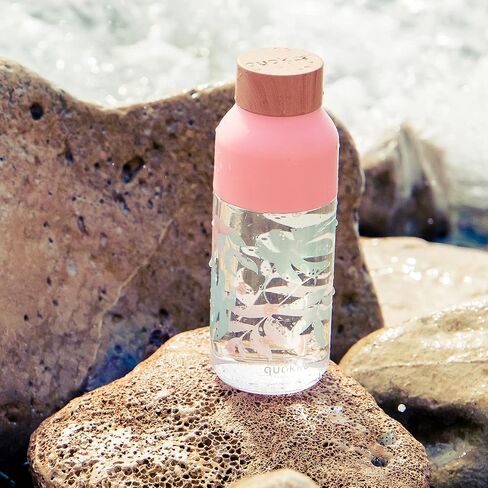 Quokka Ice - Palm Springs 570 ML| Reusable Tritan Water Bottle - BPA & Eco-Friendly | Wide mouth for ice cubes an Leak Proof in Saudi Arabia