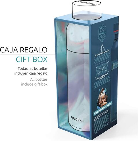 Quokka Ice - Palm Springs 570 ML| Reusable Tritan Water Bottle - BPA & Eco-Friendly | Wide mouth for ice cubes an Leak Proof in Saudi Arabia