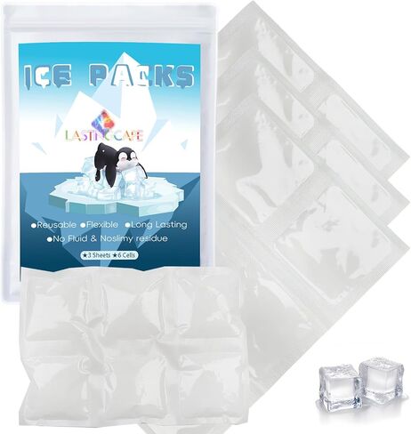 Ice Packs for Shipping & Coolers, Reusable Dry Ice Pack, Gel Cold Pack, Versatile Cold Blanket for Leakproof Long-Lasting Shipping Suitable for Lunch, Drinks, Fishing. in Saudi Arabia