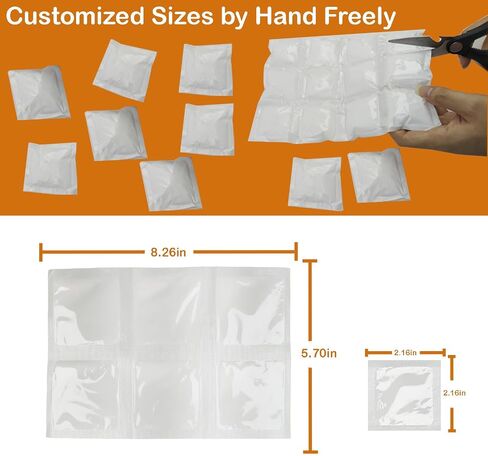 Ice Packs for Shipping & Coolers, Reusable Dry Ice Pack, Gel Cold Pack, Versatile Cold Blanket for Leakproof Long-Lasting Shipping Suitable for Lunch, Drinks, Fishing. in Saudi Arabia