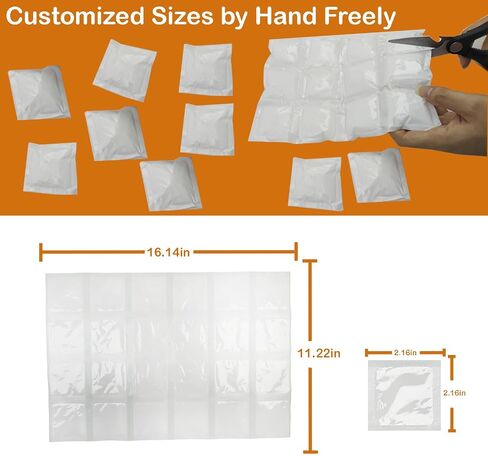 Ice Packs for Shipping & Coolers, Reusable Dry Ice Pack, Gel Cold Pack, Versatile Cold Blanket for Leakproof Long-Lasting Shipping Suitable for Lunch, Drinks, Fishing. in Saudi Arabia