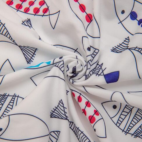 LovinPet Pet Pjs for Large Dogs, UV & Post Operative Protection, 4 Legged High Collar Dog Onesies, Lightweight Stretchable Ugly Fish White Prints Large Dog Pajamas as Base Shirt for Dog Dresses XXL in Saudi Arabia