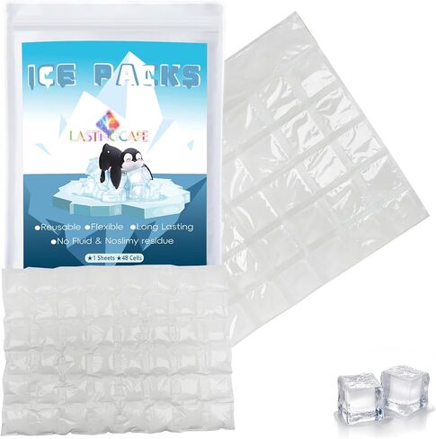 Ice Packs for Shipping & Coolers, Reusable Dry Ice Pack, Gel Cold Pack, Versatile Cold Blanket for Leakproof Long-Lasting Shipping Suitable for Lunch, Drinks, Fishing. in Saudi Arabia