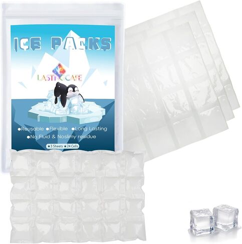 Ice Packs for Shipping & Coolers, Reusable Dry Ice Pack, Gel Cold Pack, Versatile Cold Blanket for Leakproof Long-Lasting Shipping Suitable for Lunch, Drinks, Fishing. in Saudi Arabia