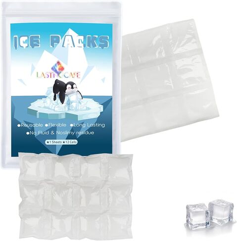 Ice Packs for Shipping & Coolers, Reusable Dry Ice Pack, Gel Cold Pack, Versatile Cold Blanket for Leakproof Long-Lasting Shipping Suitable for Lunch, Drinks, Fishing. in Saudi Arabia