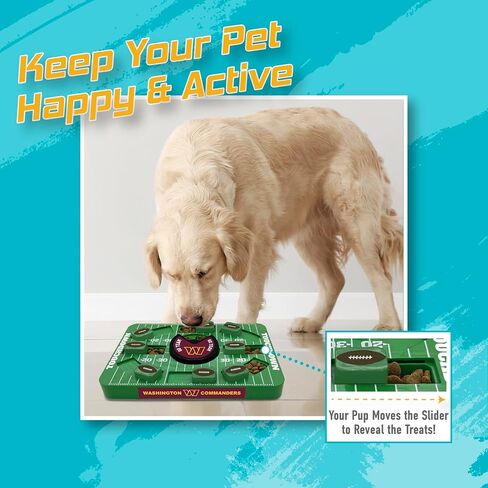 Pets First NFL Washington Commanders Puzzle Toy, Puzzle Treat Dog Toy, Interactive Dog Treat Toy, Dog Puzzle in Saudi Arabia