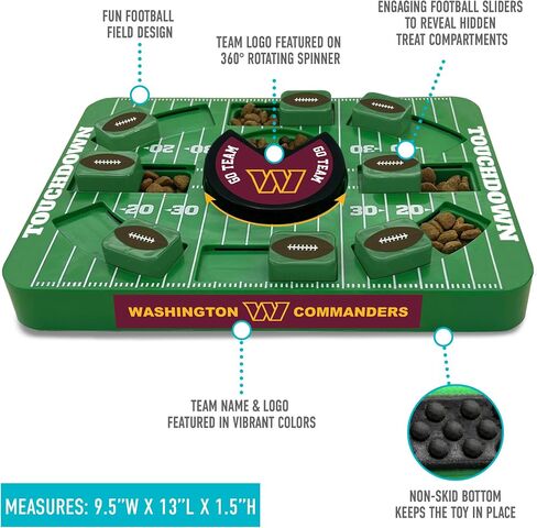 Pets First NFL Washington Commanders Puzzle Toy, Puzzle Treat Dog Toy, Interactive Dog Treat Toy, Dog Puzzle in Saudi Arabia