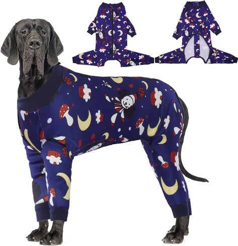Bonaweite Dog Pajamas, Dog Clothes Medium Sized Dog, Dog Pjs for Medium Dogs Girl Boy, Dog Jumpsuit Onesie Outfits for Surgery Female, Anti Licking/Post Surgery/Wound Care, Pet PJ's UV Protection in Saudi Arabia