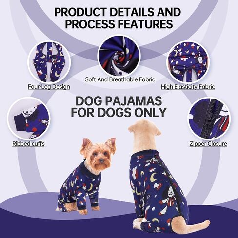 Bonaweite Dog Pajamas, Dog Clothes Medium Sized Dog, Dog Pjs for Medium Dogs Girl Boy, Dog Jumpsuit Onesie Outfits for Surgery Female, Anti Licking/Post Surgery/Wound Care, Pet PJ's UV Protection in Saudi Arabia