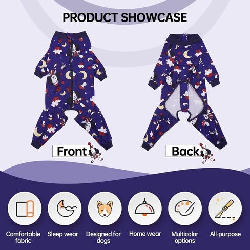 Bonaweite Dog Pajamas, Dog Clothes Medium Sized Dog, Dog Pjs for Medium Dogs Girl Boy, Dog Jumpsuit Onesie Outfits for Surgery Female, Anti Licking/Post Surgery/Wound Care, Pet PJ's UV Protection in Saudi Arabia
