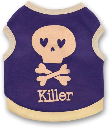 NeVka Cute Soft Dog Costume Dog Skull Shirts Lovely Dog Clothes Halloween Outfits for Pets Black Large in Saudi Arabia
