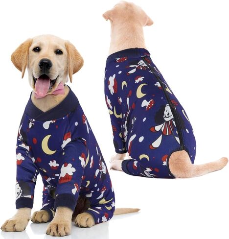Bonaweite Dog Pajamas, Dog Clothes Medium Sized Dog, Dog Pjs for Medium Dogs Girl Boy, Dog Jumpsuit Onesie Outfits for Surgery Female, Anti Licking/Post Surgery/Wound Care, Pet PJ's UV Protection in Saudi Arabia