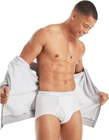 Hanes Ultimate Men's 4-Pack FreshIQ Tagless Cotton Brief in Saudi Arabia