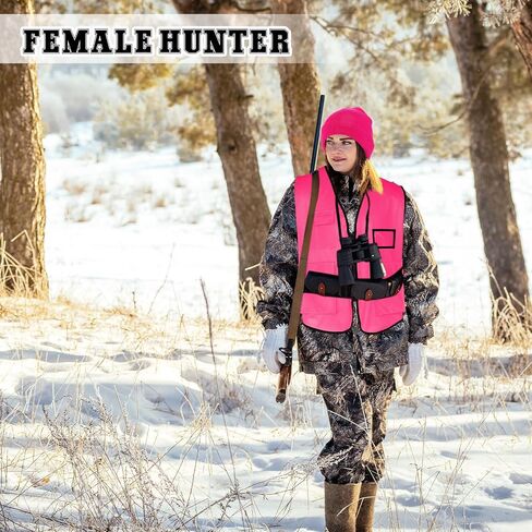2 Pcs Blaze Pink Hunting Vest and Hat Set Hunting Vest Hunting Hat for Adult Hunting Hiking Fishing in Saudi Arabia