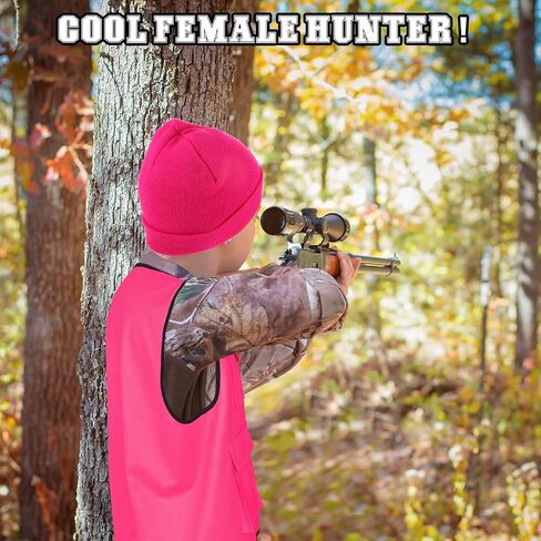 2 Pcs Blaze Pink Hunting Vest and Hat Set Hunting Vest Hunting Hat for Adult Hunting Hiking Fishing in Saudi Arabia