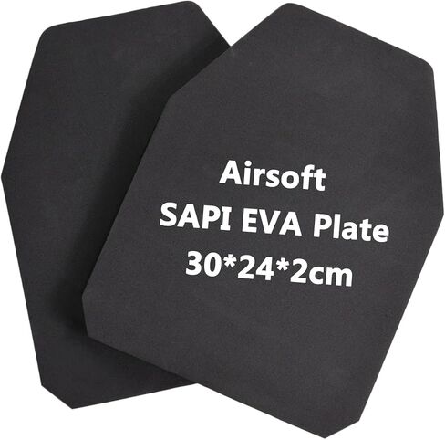 Tactical Foam SAPI Plates 2Pcs, Lightweight Inner Liner Foam Plates Sturdy Dummy Plates Absorb Impact EVA Pads Fit for Tactical Vest Plate Carrier in Saudi Arabia
