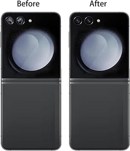 Camera Glass Cover Rear Lens Replacement Parts+ Adhesive for Samsung Galaxy Z Flip 5 in Kuwait