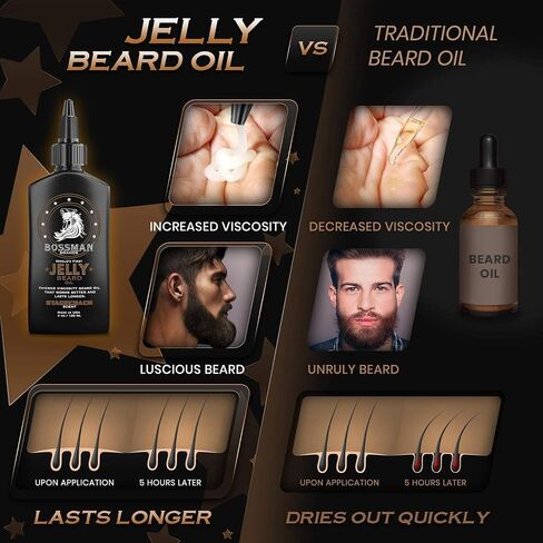 Bossman Beard Oil Jelly and Relaxing Beard Balm Combo- Royal Oud Scent in Saudi Arabia