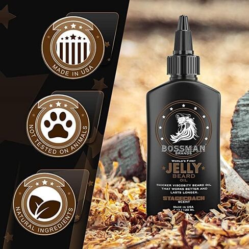 Bossman Beard Oil Jelly and Relaxing Beard Balm Combo- Royal Oud Scent in Saudi Arabia