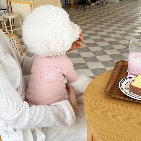Dog Sweatshirt Fleece Soft Dog Clothes with Pockect Fall Winter Warm Pet T Shirt for Small Medium Dogs Cat Puppy Outfit Kitten Apparel Chihuahua Teddy (Pink, Small) in Saudi Arabia