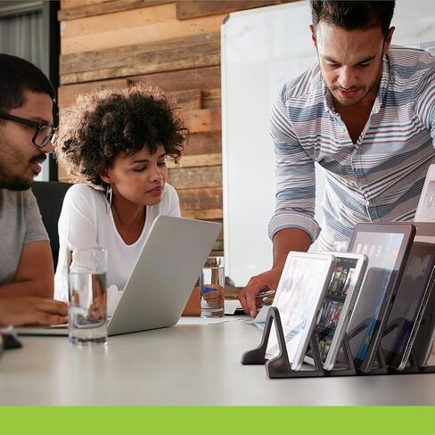 Prosumer's Choice Multi-Device Smartphones and Tablets Charging Station and Device - Laptop Organizer Tablet Storage - Lightweight and Portable -Charge Up to 4-Devices, Black in Kuwait