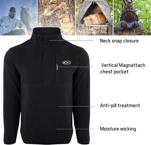 Drake Waterfowl Camp Fleece Pullover 2.0 in Saudi Arabia