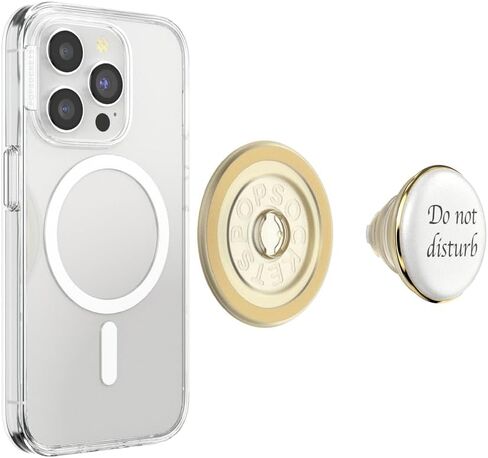 PopSockets Phone Grip Compatible with MagSafe, Phone Holder, Wireless Charging Compatible - Resin DND in Saudi Arabia