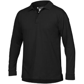 LA Police Gear Operator Tactical Men's Long Sleeve Polo Shirt, Antiwrinkle Polo Shirt for Men, Long Sleeve Men's Polo in Kuwait