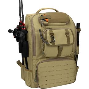 Fishing Backpack with Rod Holders,40L Large Water-resistant Fishing Tackle Bag with Cooler,Tackle Box Backpack