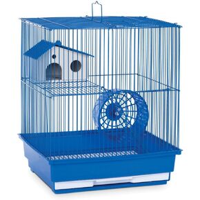 Prevue Hendryx SP2010B Two Story Hamster and Gerbil Cage, Blue,Small