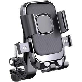 Motorcycle Phone Mount - Motorcycle Handlebar Cell Phone Clamp, Bike Phone Holder, Cell Phone Clamp for iPhone 15 Pro Max / 14/13, Galaxy S10 and Any Smartphones Between 4.7 and 7.0 inches.